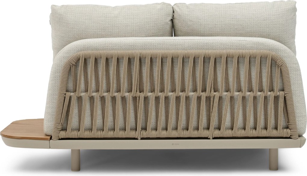 Tuinset 6 personen 220 cm Rope Taupe Domani Furniture Trivento/Belluno