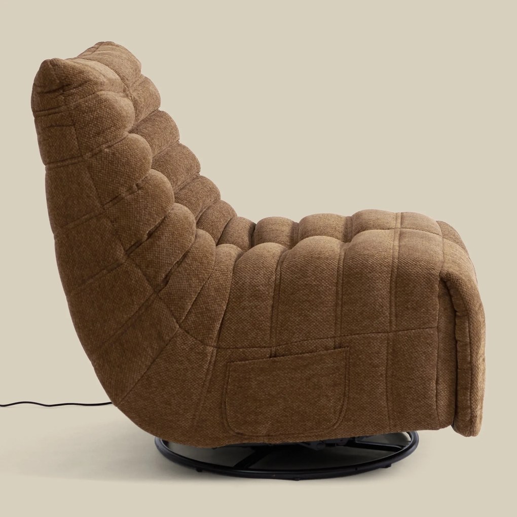 Elektrische Relaxfauteuil Retro Caramel