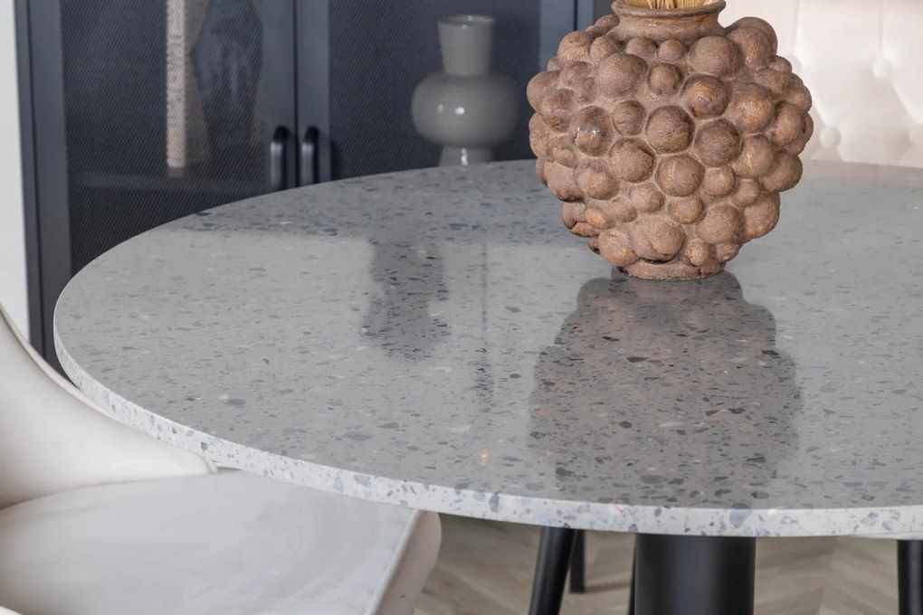 Jörn Eettafel - Christy - 106 cm - Grijs - Terrazzo - Jörn