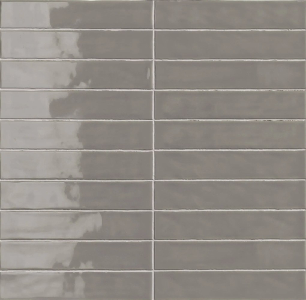 Wandtegel beige visgraat Sartoria Vernici 25x5cm heavy storm glans gerectificeerd