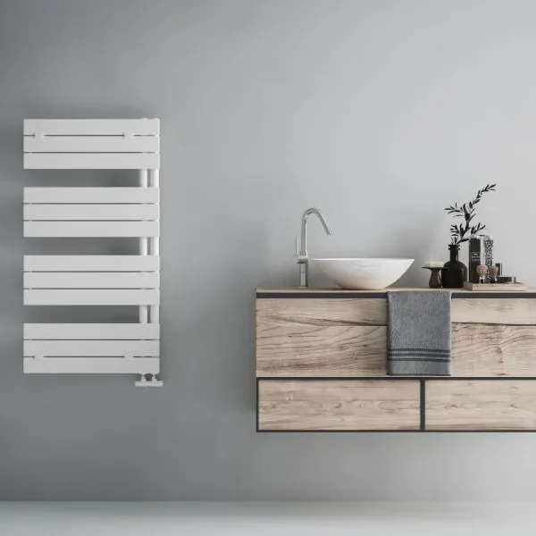 Arezzo Design Radiator Badstuber Arezzo design radiator 113x60cm wit 500W | BIANO