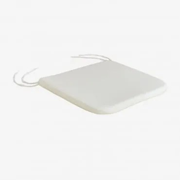 Gouda Stoelkussen Stof Gardenia Wit - Sklum