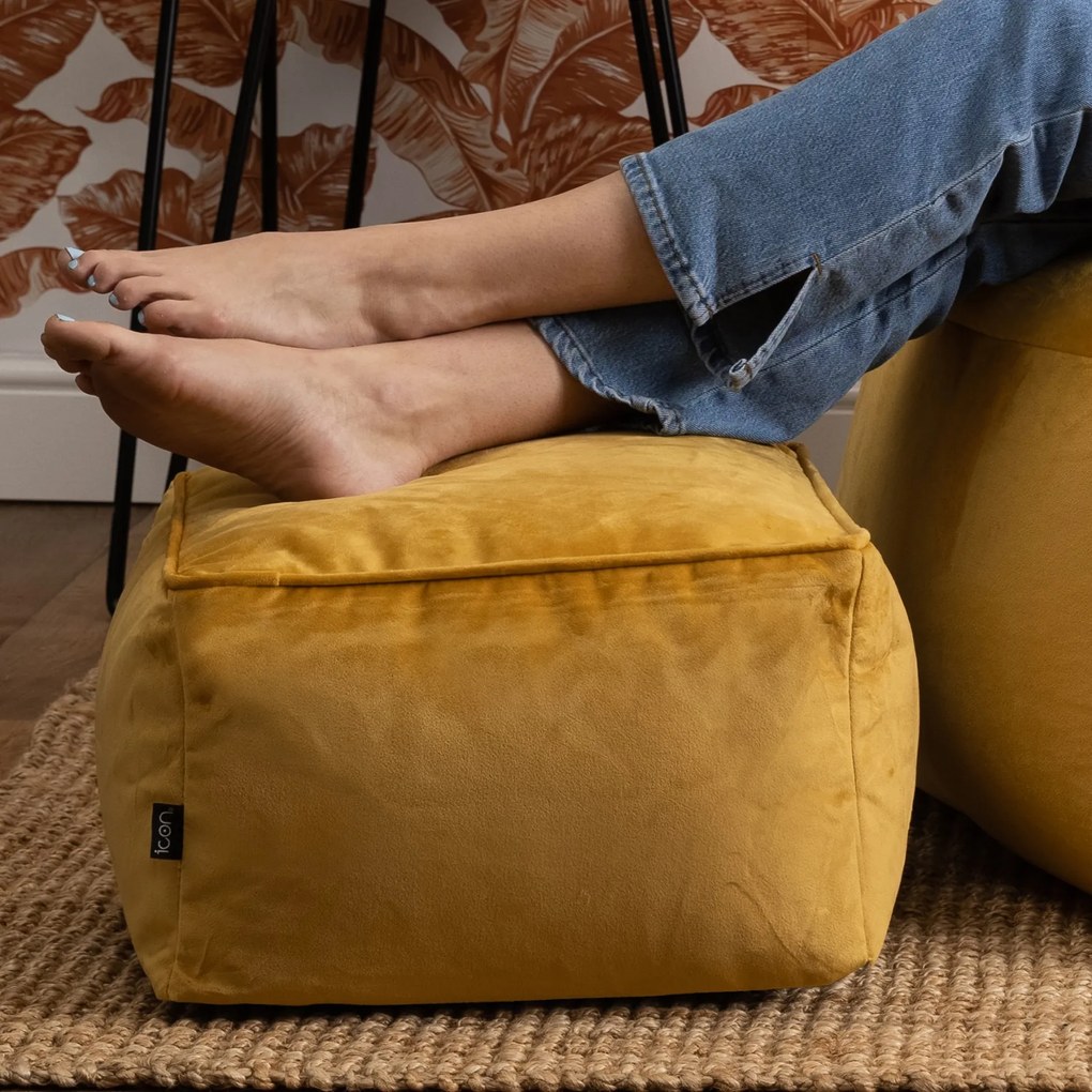 Amara Velvet Footstool