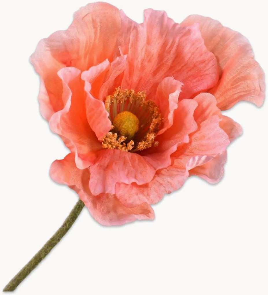 Handgemaakte kunstbloemen Poppy, 2-delig