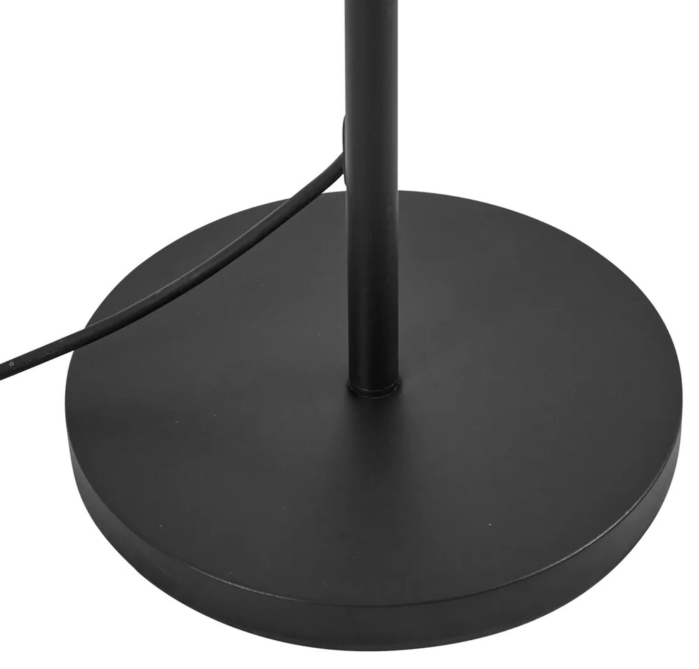 Buiten vloerlamp zwart met kap groen touw IP44 - Virginia Jayla