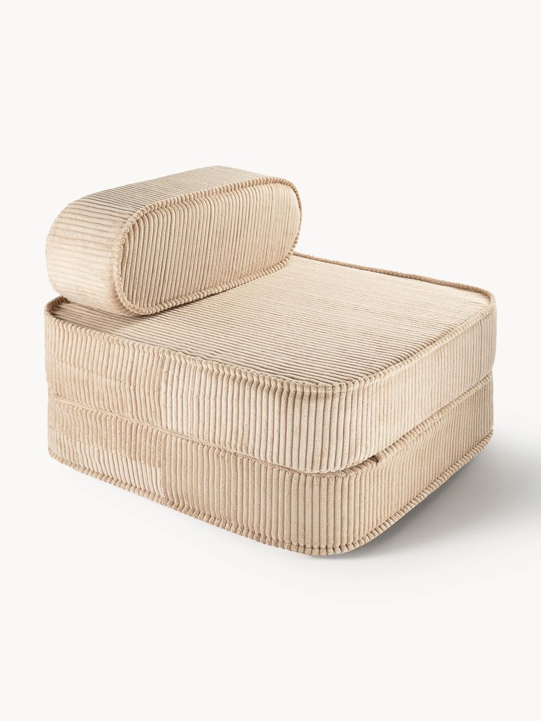 Kinder klapfauteuil Sugar van corduroy