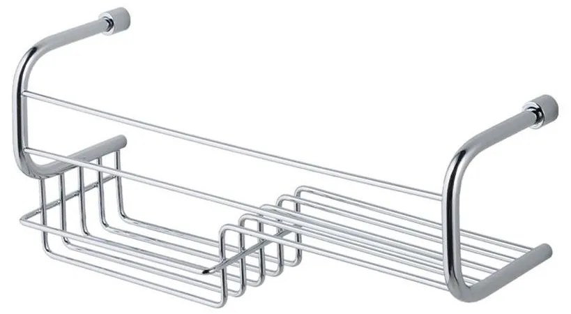 Eastbrook Solid messing doucherek rechthoekig chroom 40cm