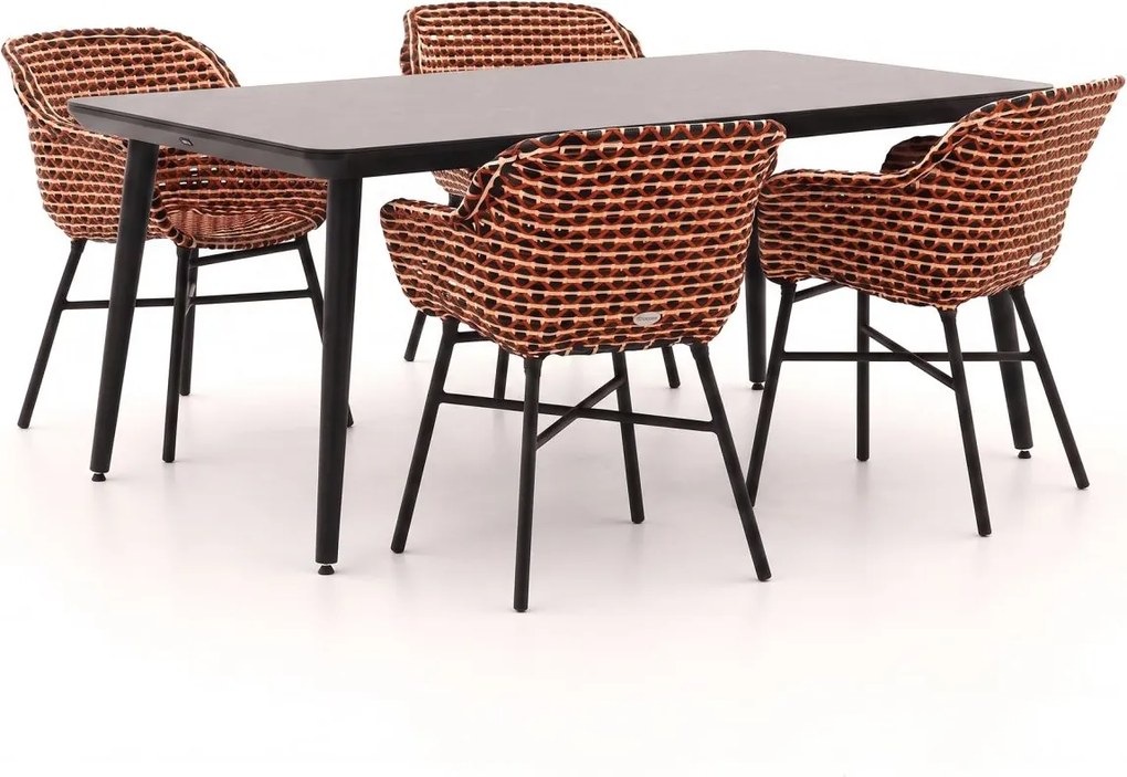 Diningset Hartman  | 4 personen | Tuinset kunststof | 5-delig | Kees Smit Tuinmeubelen