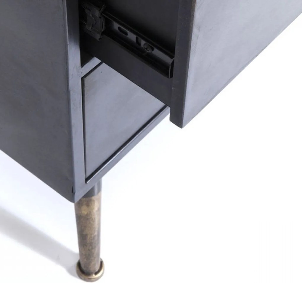 Hoge Wandkast Met Ribbelglas - 72x38x180cm.