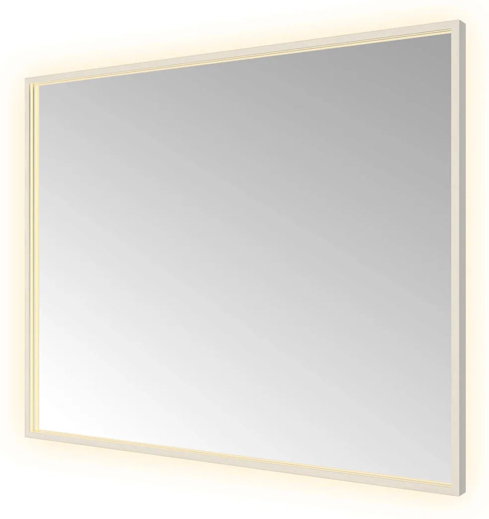 Hotbath &More Square rechthoekige spiegel 100x80cm RVS
