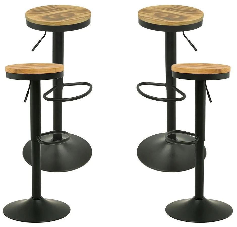 Pack 4 Vikin Stolen Houten Zitting