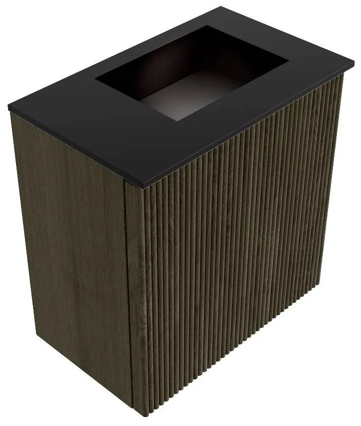 Mondiaz Joya 40cm toiletmeubel shadow met wastafel faye rechts zonder kraangat urban