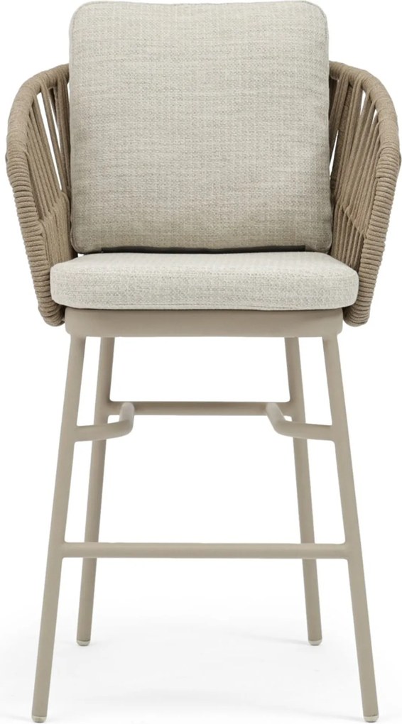 Tuinset 4 personen 180 cm Rope Grijs Domani Furniture Trivento/Camila