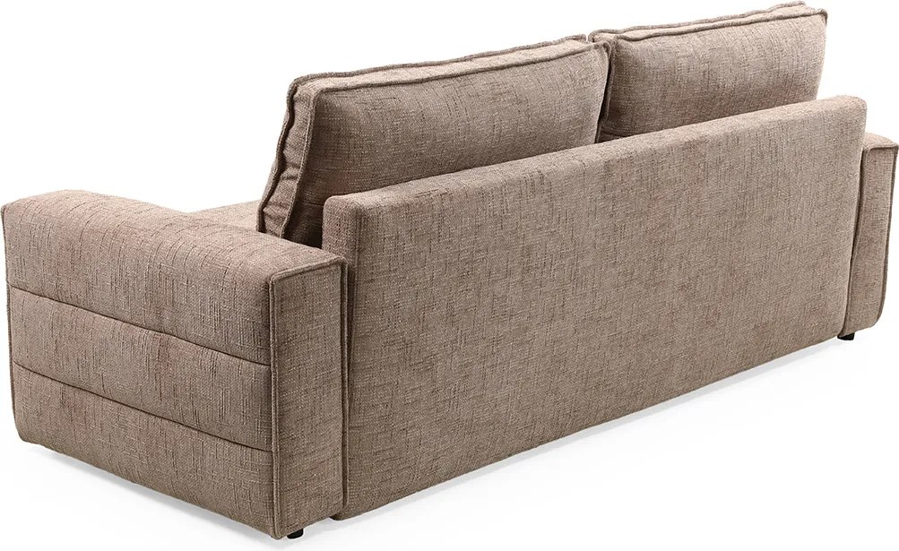 Bruine Slaapbank Met Strepen Stiksel