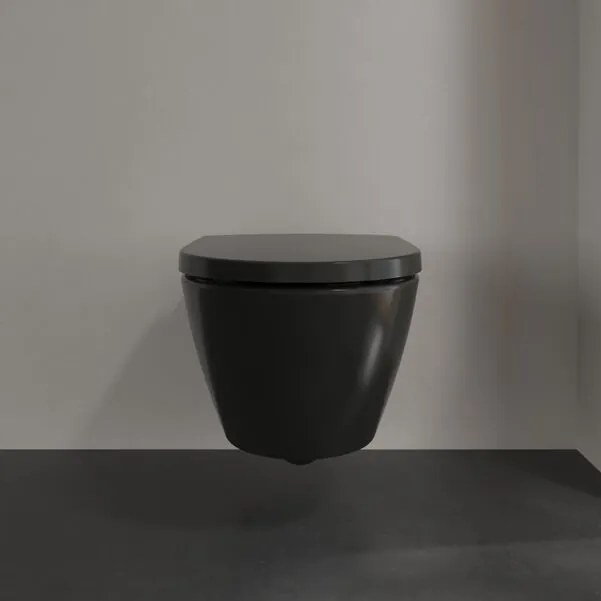Villeroy & Boch Subway 2.0 randloos toilet met DirectFlush en CeramicPlus zwart mat