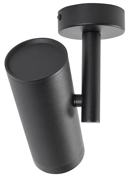 Design plafondspot zwart kantelbaar GU10 50mm - Scopio Honey