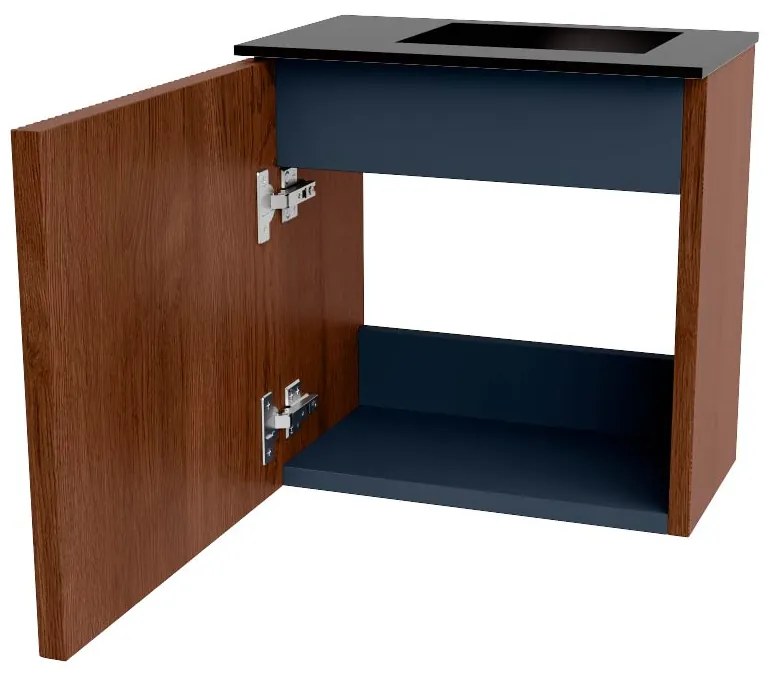 Mondiaz Joya 40cm toiletmeubel ruby met wastafel faye rechts 1 kraangat urban