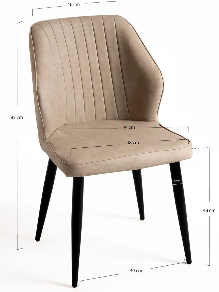 Pakket van 4 Wenye-stoelen