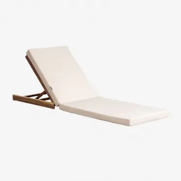 Pakket Van 2 Idaira Ligstoelen In Acaciahout Tapioca Beige & Donker Acaciabruin - Sklum