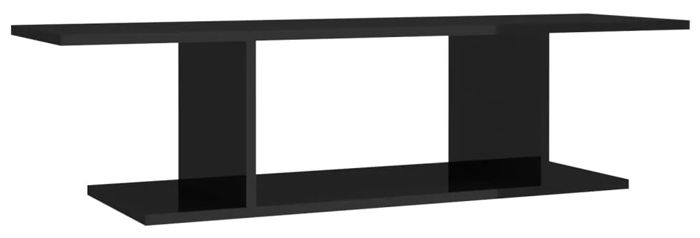 vidaXL Tv-wandmeubel 103x30x26,5 cm hoogglans zwart
