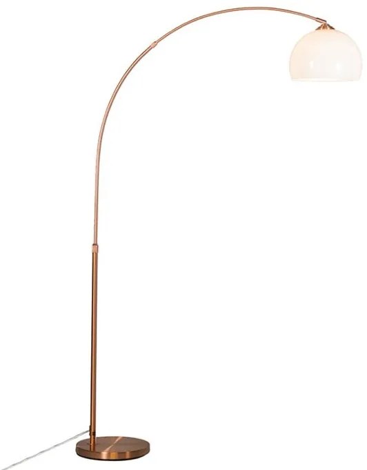 Smart booglamp met dimmer koper incl. A60 Wifi - Arc Basic Modern E27 rond Binnenverlichting Lamp