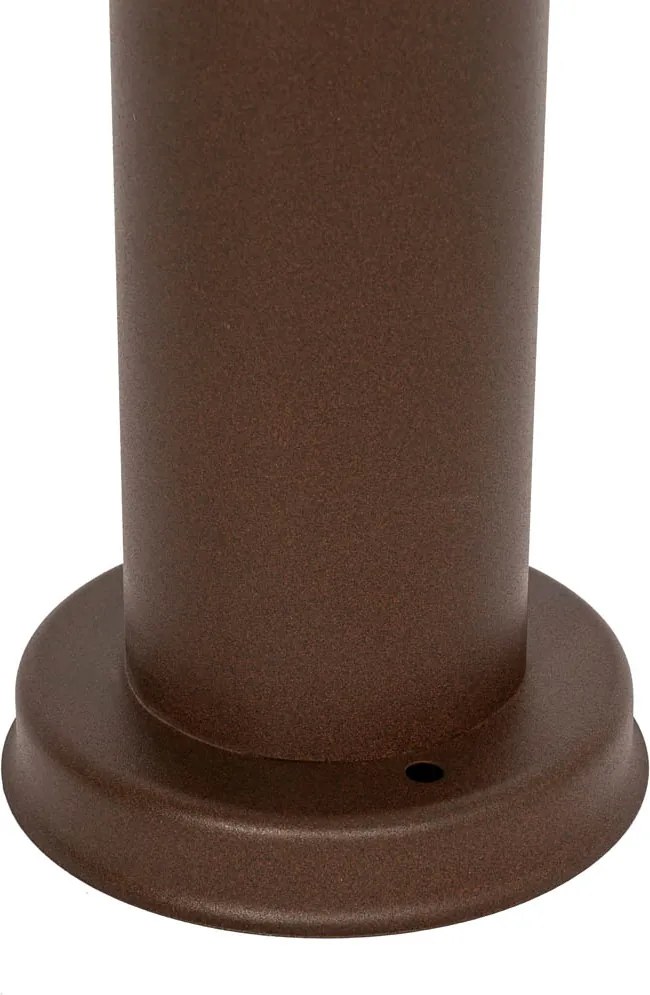 Buitenlamp paal roestbruin met opaal 45 cm IP44 - Rox
