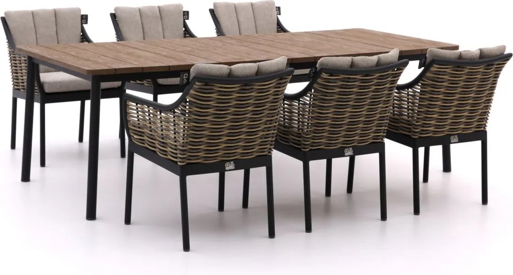 Diningset Apple Bee | 6 personen | Tuinset teakhout | 7-delig | Kees Smit Tuinmeubelen