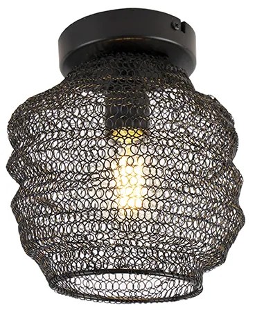 Oosterse plafondlamp zwart - Nidum Bene