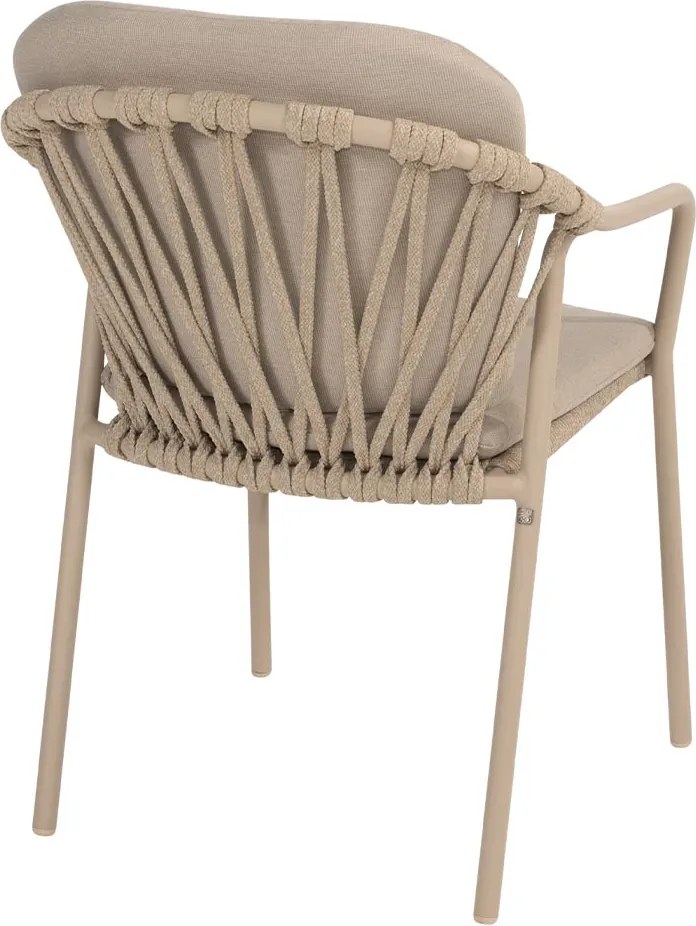 Taste by 4 Seasons Manitoba stapelbare tuinstoel - latte