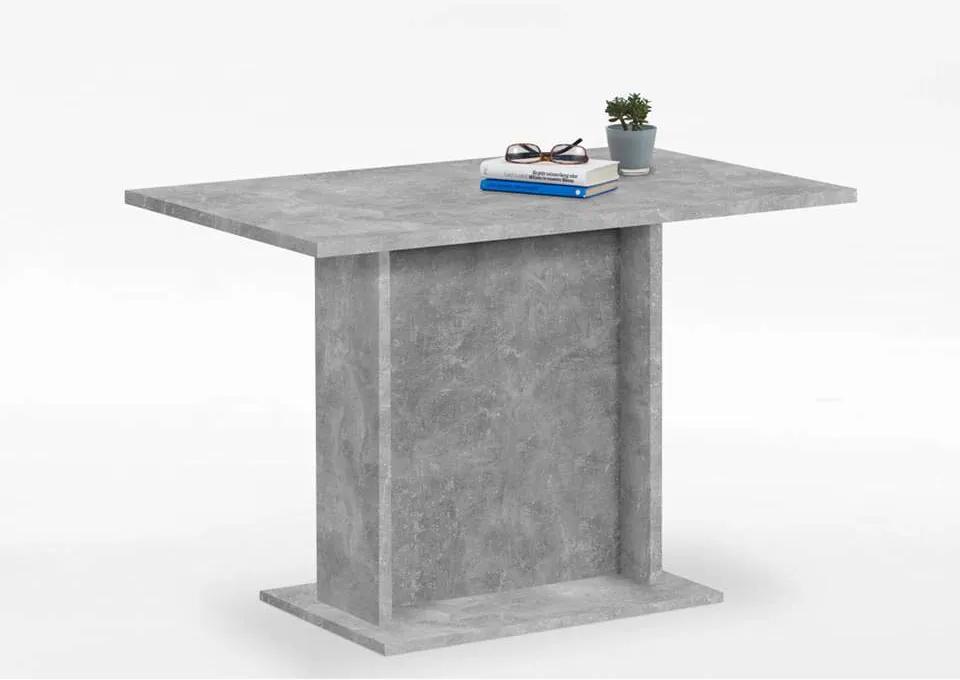 Eetkamertafel Bandol - beton - 110x77,5x70 cm - Leen Bakker