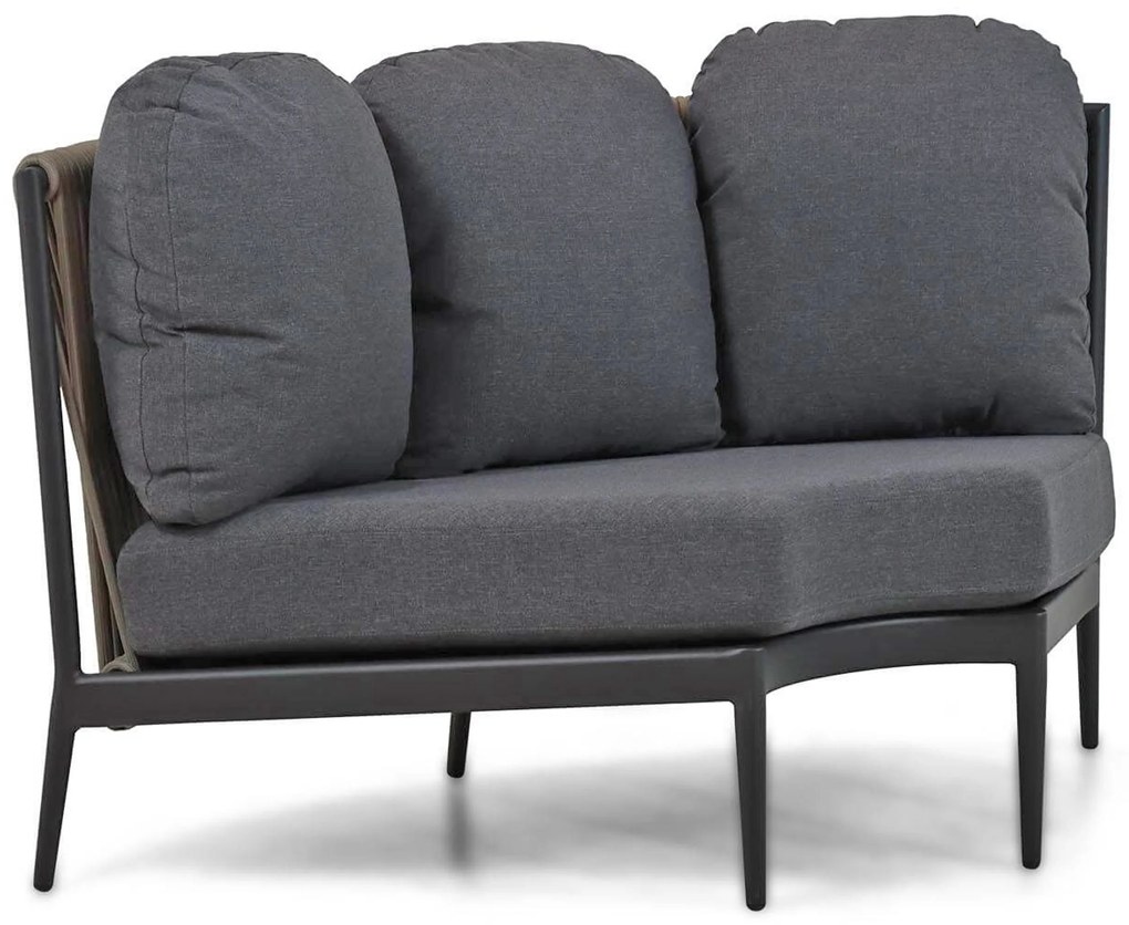 Hoek loungeset 5 personen Aluminium/Rope Taupe Coco Romeo
