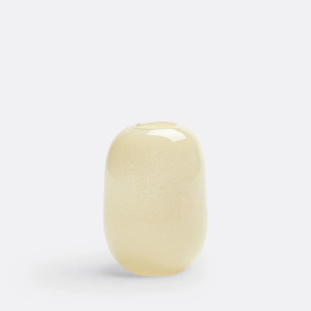 Afgeronde vaas in glas H14,5 cm, Iva