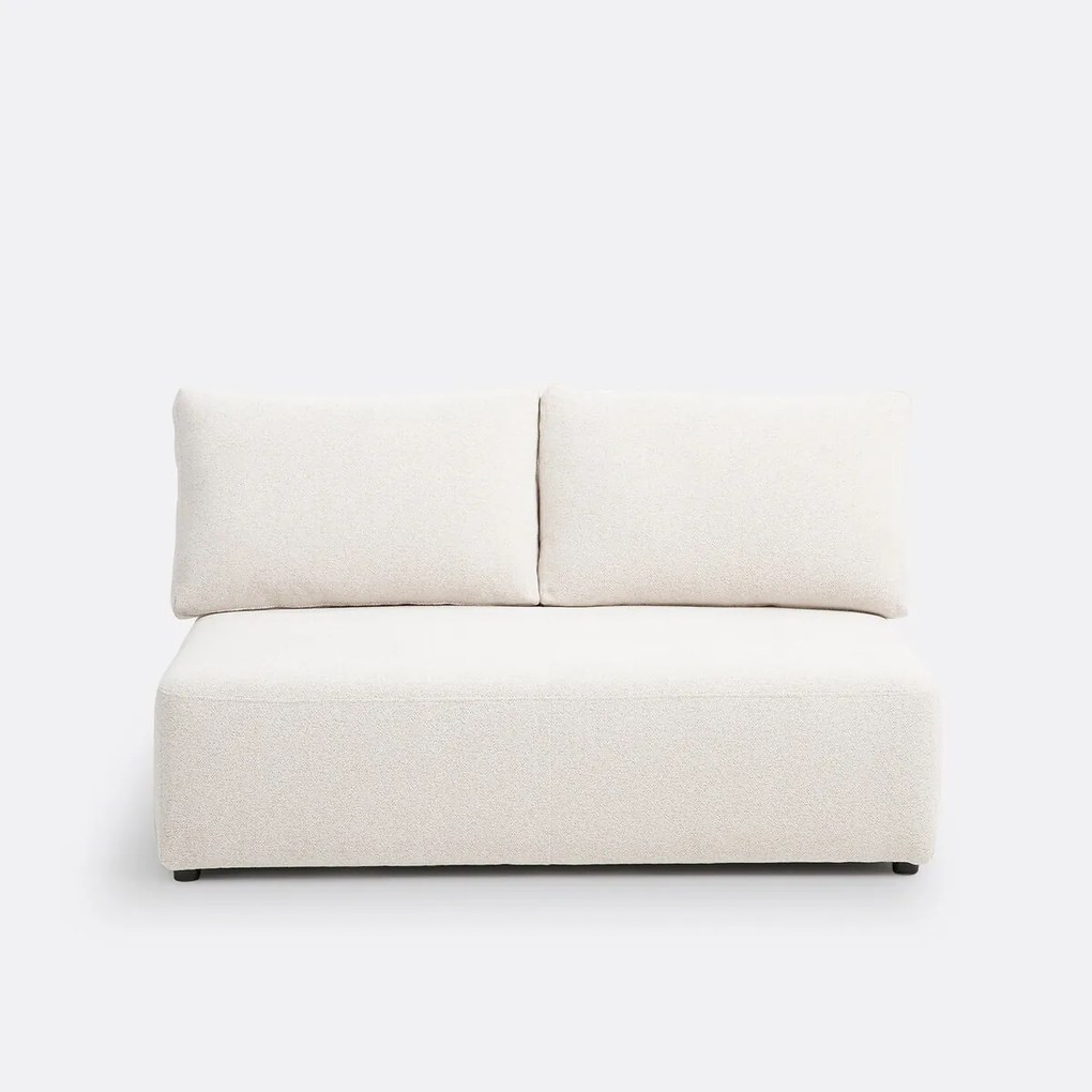 Modulaire 2-zitsbank Monica in gemêleerd chenille