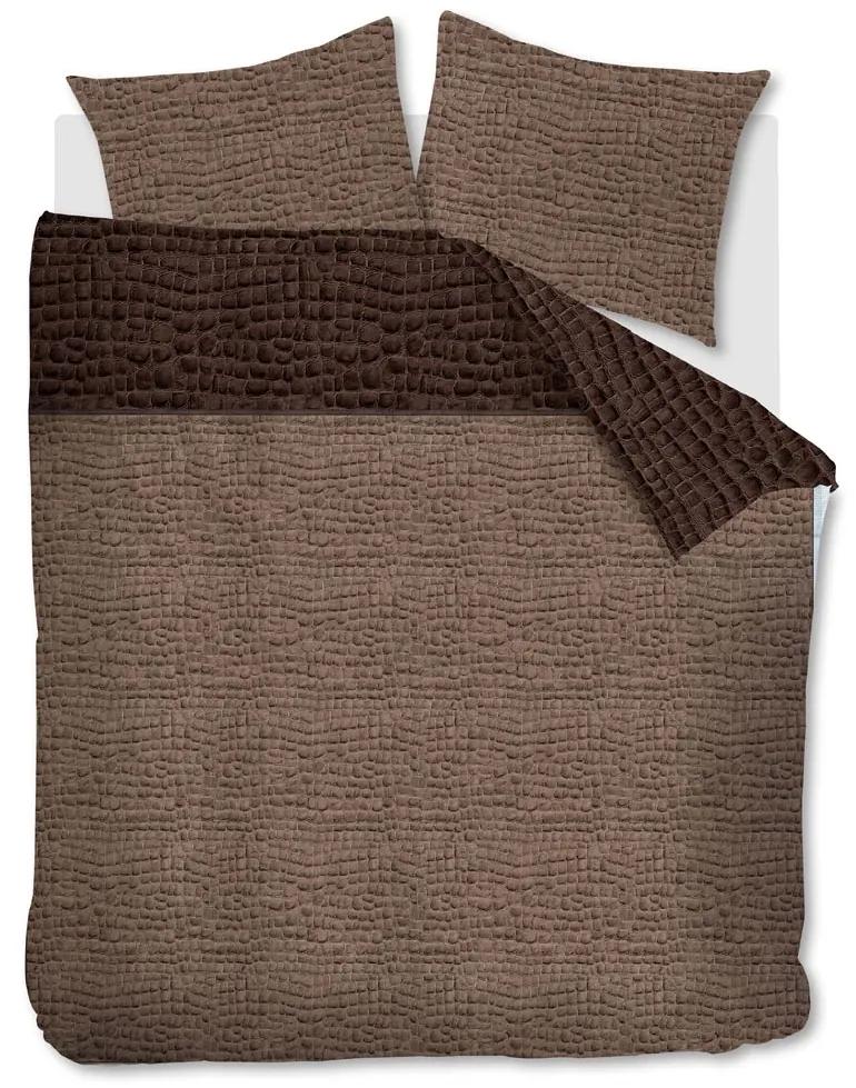 Rivièra Maison - RM Croco Pillow Cover brown 60x70 - Kleur: bruin