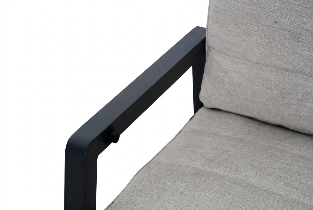 Tuinset 2 personen 909 cm Aluminium Grijs Lifestyle Garden Furniture Vivaro/Creta
