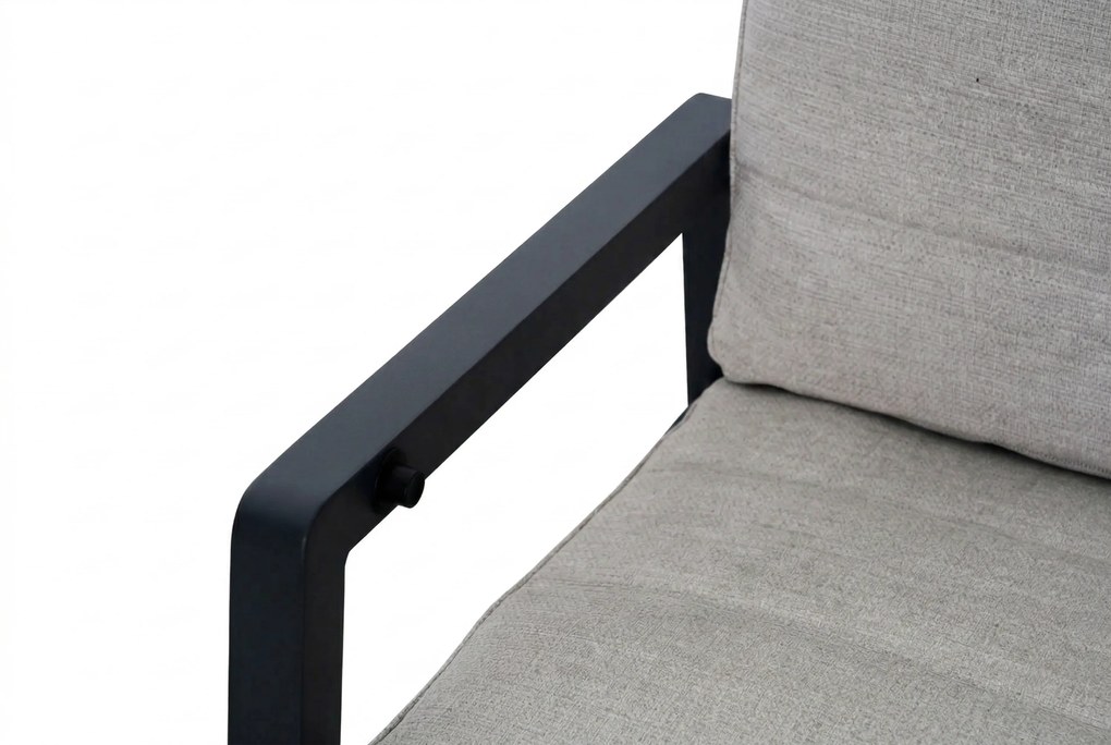 Tuinset 6 personen 240 cm Aluminium Grijs Lifestyle Garden Furniture Vivaro/Brookline