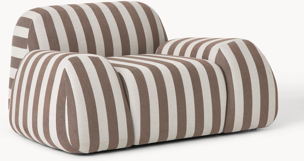 Gestreepte loungefauteuil Wolke