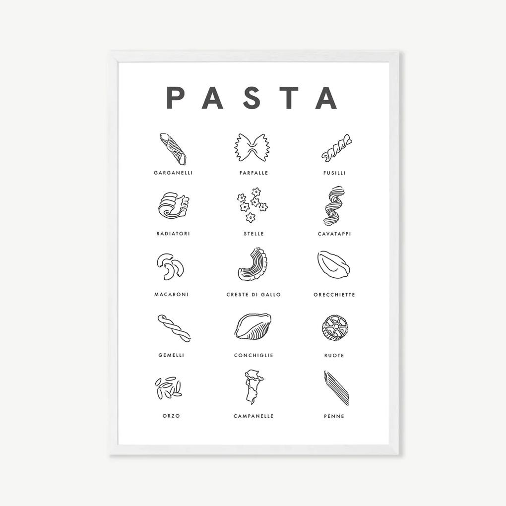 Violet Studio, 'Pasta Guide', ingelijste print, A3