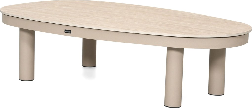 Stoel en Bank Loungeset 5 personen Aluminium Zand/Beige  Lifestyle Garden Furniture Organio/Mira