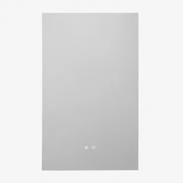 Rechthoekige Wandspiegel Voor Badkamer Met Led-verlichting En Anti-condens 55x90 Cm Kirvex Transparant - Sklum