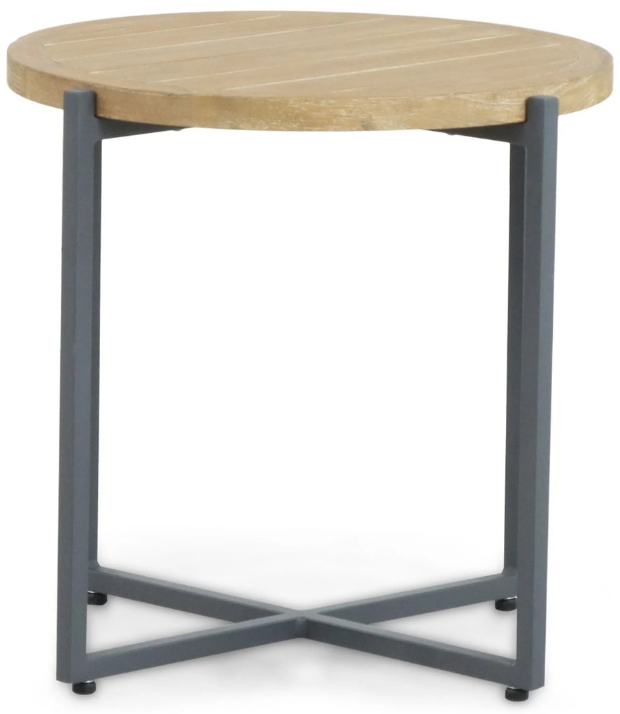 Stoel en Bank Loungeset 5 personen Aluminium/Teak Grijs Apple Bee Condor
