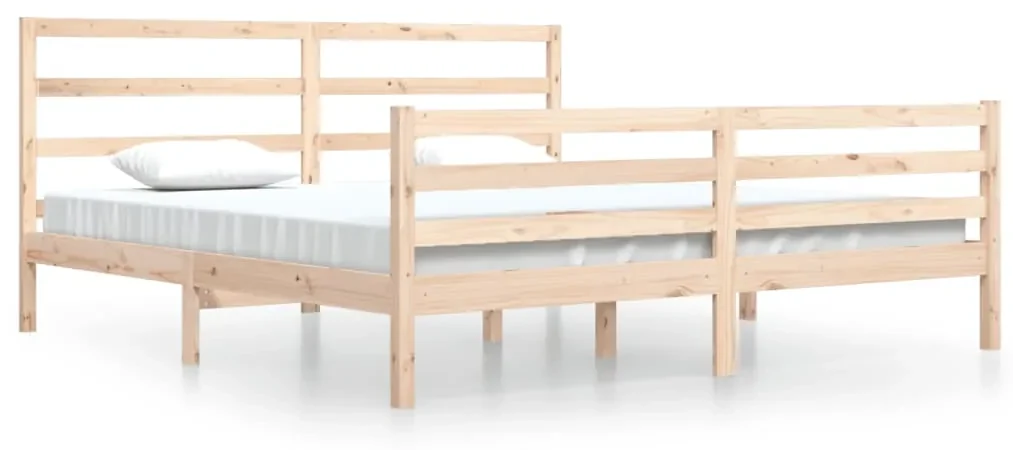 vidaXL Bedframe massief grenenhout 200x200 cm