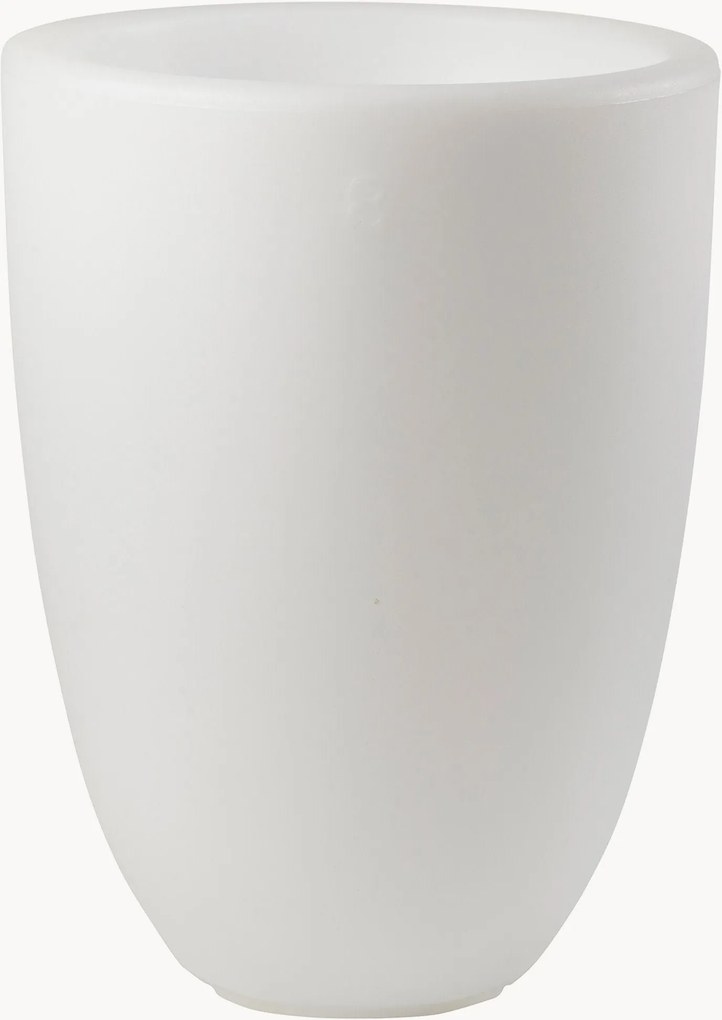 Draagbare solar LED-plantenpot Shining Curvy Pot met schemeringssensor