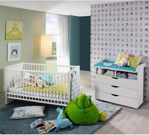 Babykamer voordeelset »Bristol« ledikantje + commode, (2-delig)