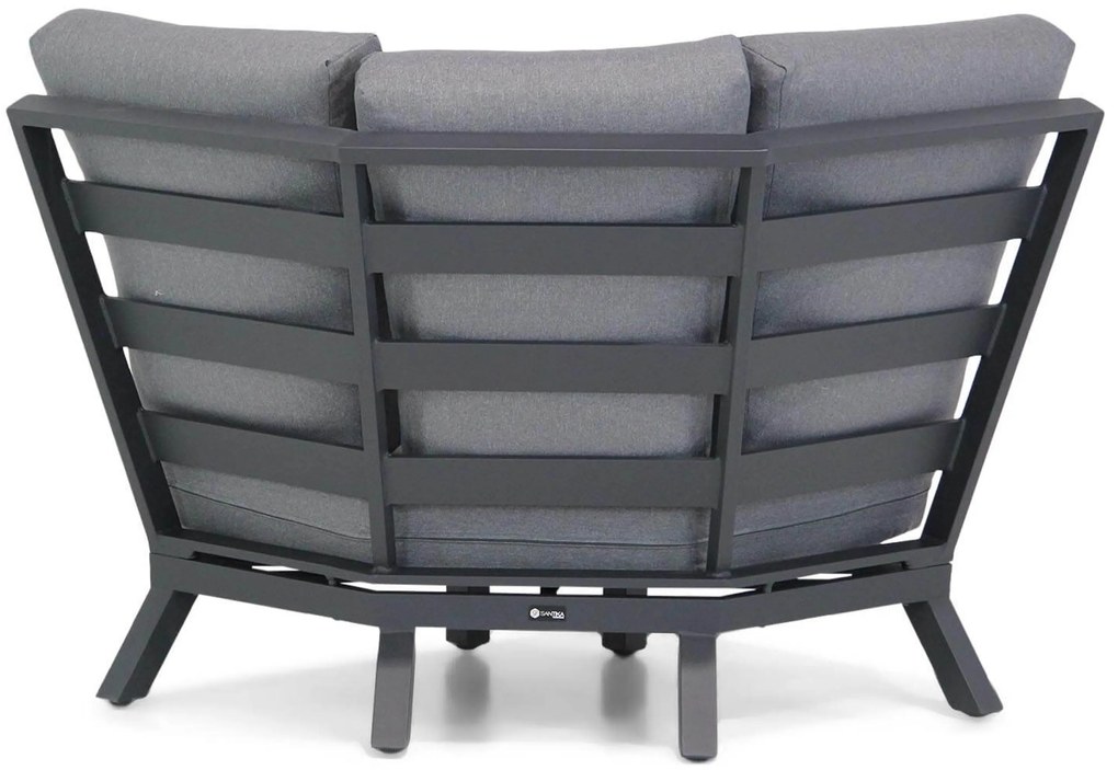 Dining Loungeset 5 personen Aluminium Grijs Santika Furniture Santika Cinta