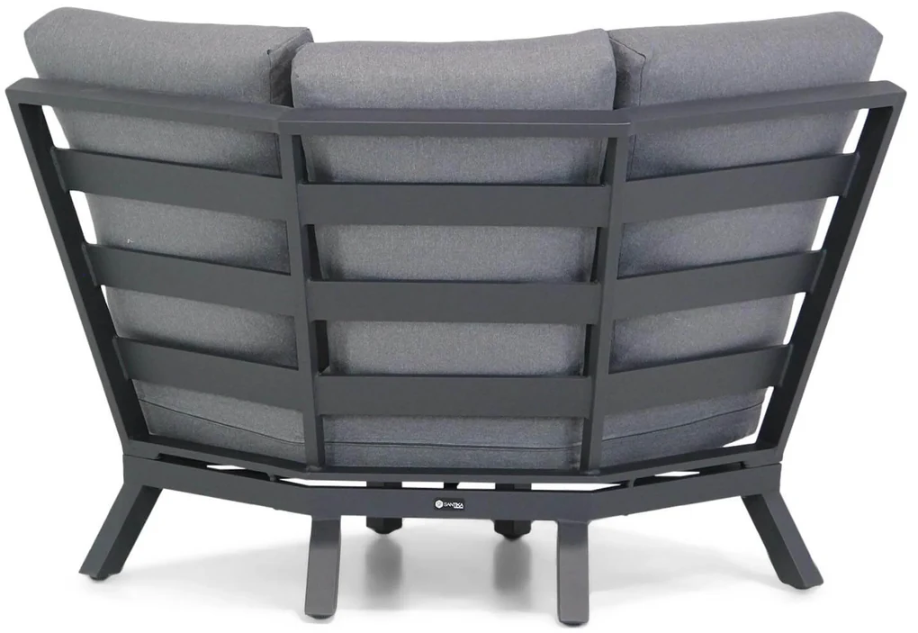 Dining Loungeset 7 personen Aluminium Grijs Santika Furniture Santika Cinta