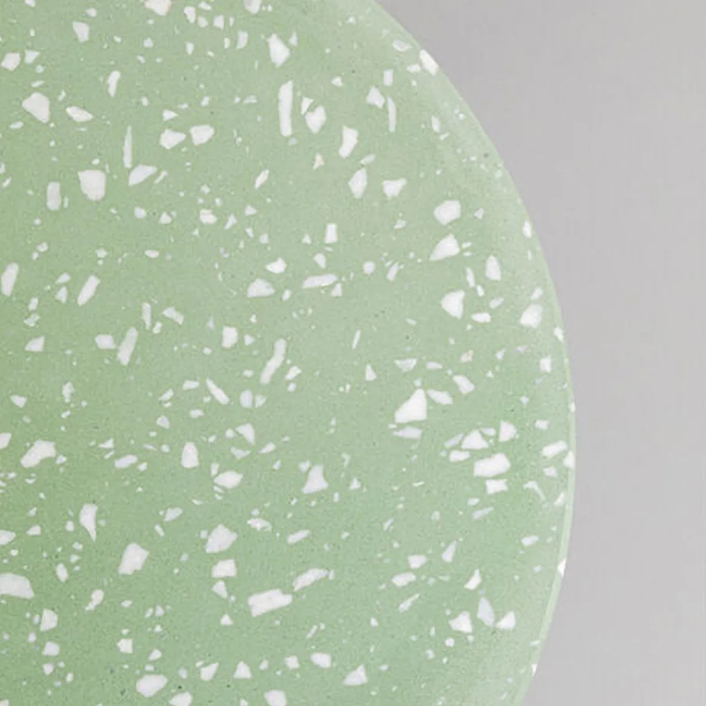 Retro Bijzettafel Mint Terrazzo - 40 X 40cm.