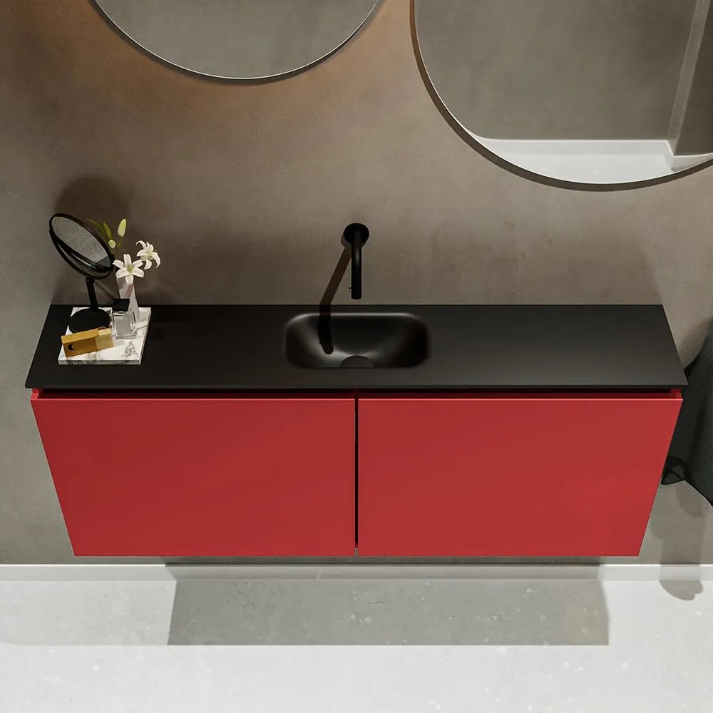 Mondiaz Ture 120cm toiletmeubel fire met wastafel urban midden geen kraangat