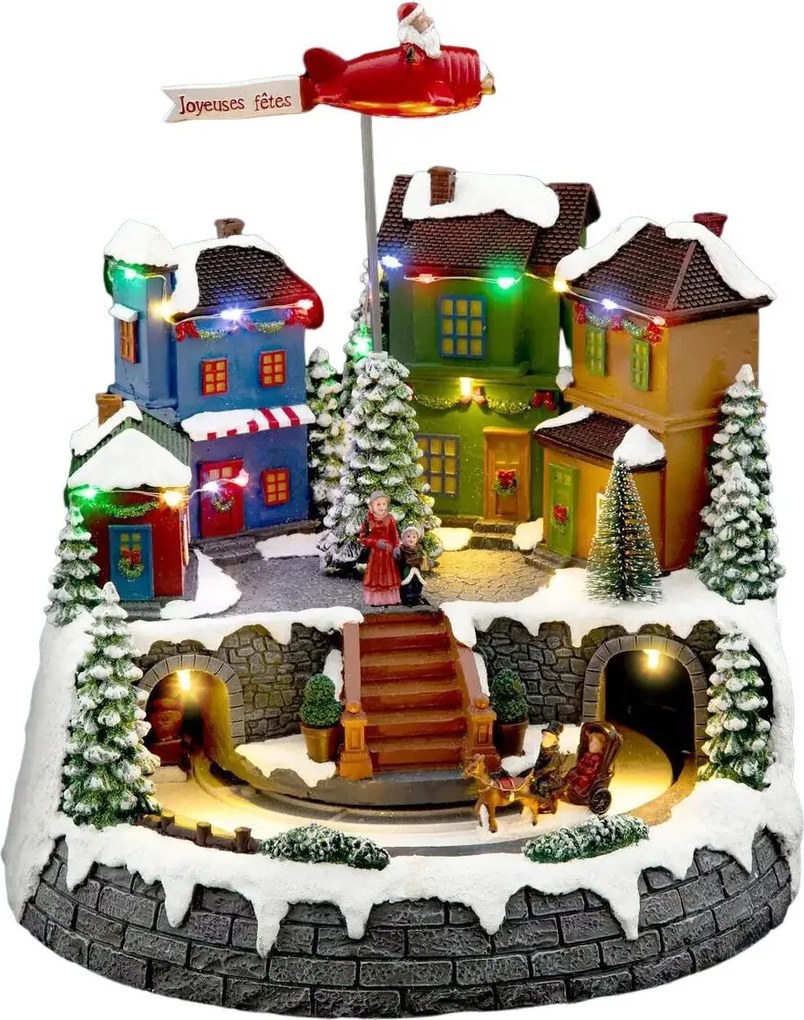 Fééric Lights and Christmas - Verlicht kerstdorp"Vliegende kerstman"met animatie