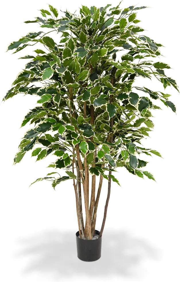 Ficus Exotica Deluxe kunstplant 125 cm bont